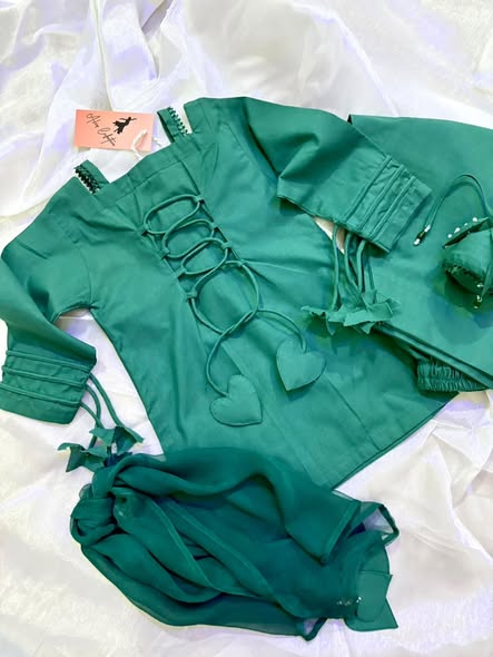 KIDS Green Kurta Set with Potli Bag | 14th August Azadi Dress | KIDS COLLECTION |  ABIZ COLLECTION