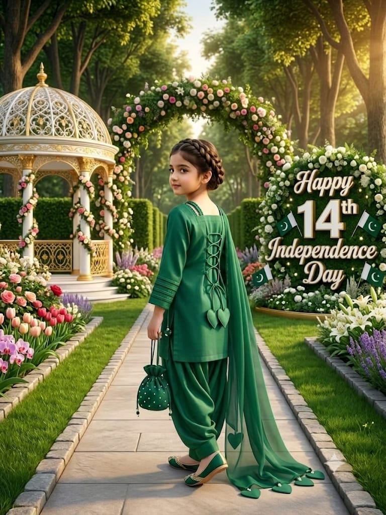 KIDS Green Kurta Set with Potli Bag | 14th August Azadi Dress | KIDS COLLECTION |  ABIZ COLLECTION